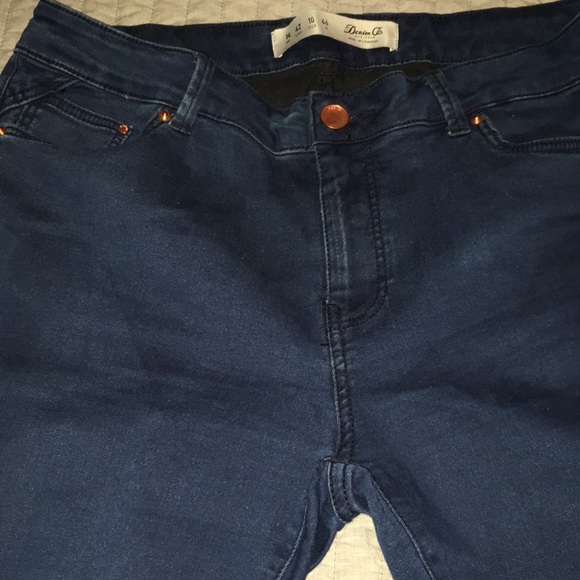 Dark Blue Mid Rise Skinny Jean - Picture 2 of 6